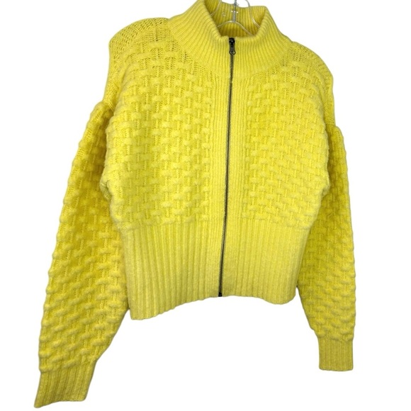 Maeve x Anthropologie - Women’s Wool Textured Cardigan, in Butter Yellow Small - Picture 7 of 17